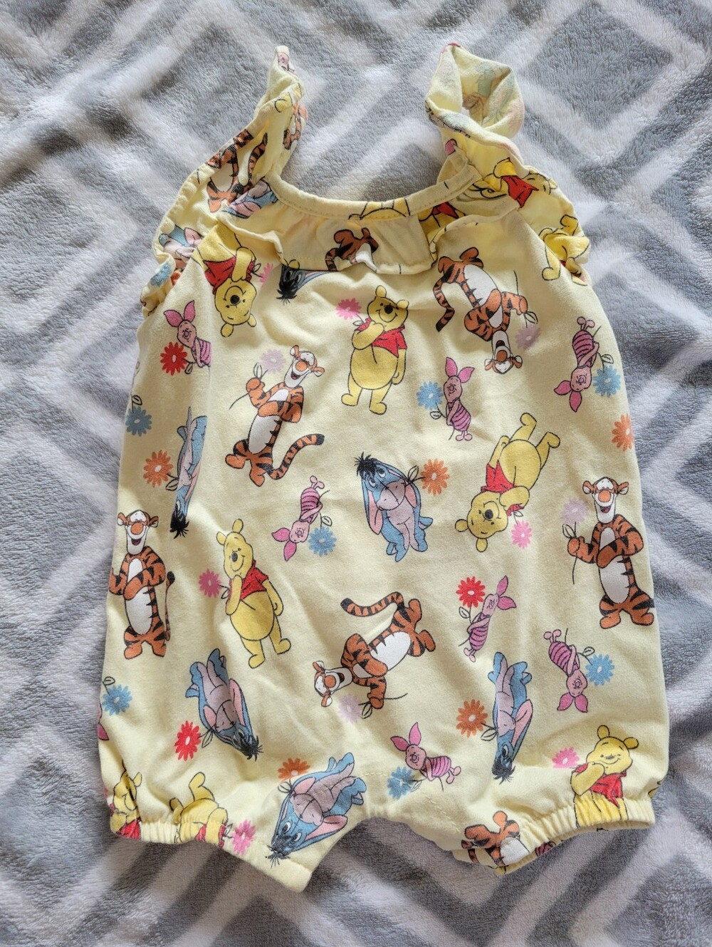 Baby Girls size 6-9 months Winnie the Pooh Romper